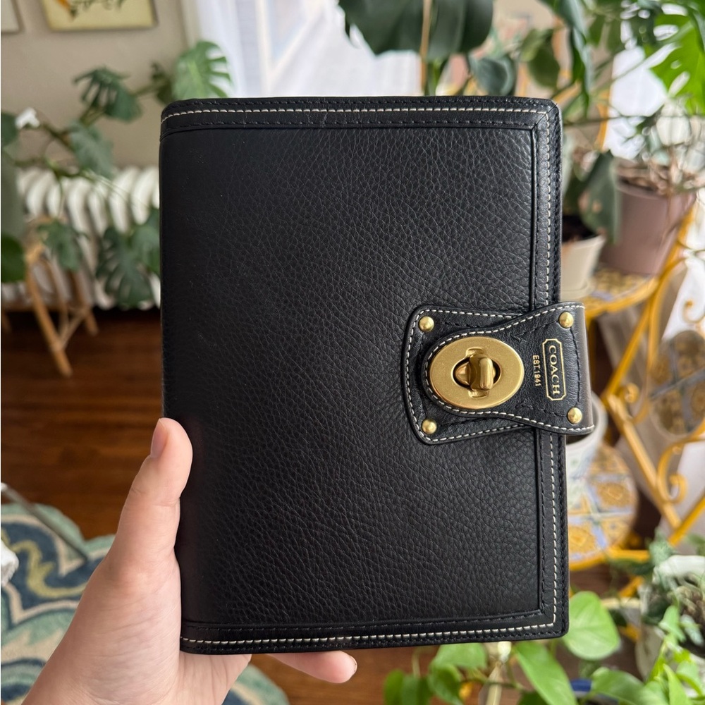 Vintage Coach 65th Anniversary Legacy Turnlock Agenda Notebook Planner With Pen